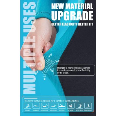 Monkey Clothing Women Wetsuit 3/2mm Neoprene Wet Suit Keep Warm in Cold Water for Surfing Swimming Diving