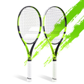 Carbon singles tennis racket for beginners and adults