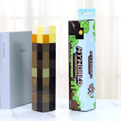My World Torch Light MC Games Peripheral Toys anime Diamond Miner Light Torch Children's Male and Female Gift Torch Light Three Gear Adjustment Super Texture Charging