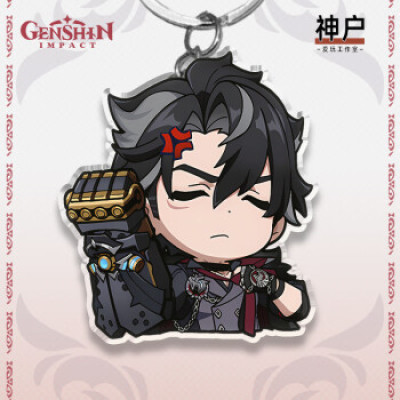 Genshin Impact peripheral keychain Leosley game Acrylic schoolbag pendant