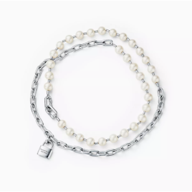 Pearl lock necklace