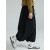 Japanese style slim black half length skirt