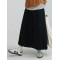 Japanese style slim black half length skirt