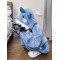 Cute Shark Hooded Coral Fleece Pajamas for Women's Winter 2023 New Plush Thickened and Warm Bodysuit