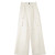 Removable overalls casual trousers women's autumn zipper straight wide-leg trousers