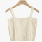 Knitted small suspender vest women's 2023 spring and autumn new short twist sweater sleeveless top outerwear