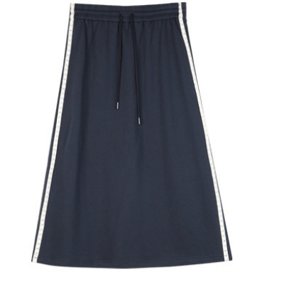 Lamb wool collar plush sweatshirt set women's autumn and winter new A-line half skirt two-piece set