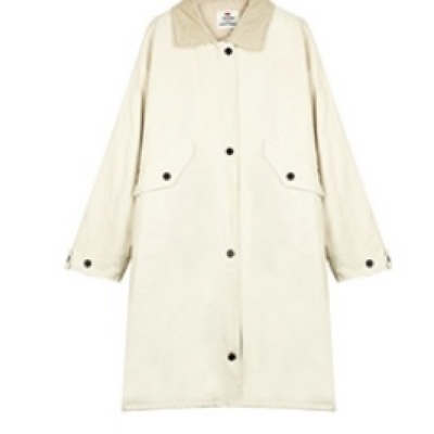 Lamb wool windbreaker-style cotton coat corduroy warm medium and long thickened pie overcome