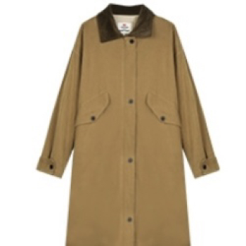 Lamb wool windbreaker-style cotton coat corduroy warm medium and long thickened pie overcome