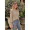 Women's 2023 Winter Pullover Sweater Casual Long Sleeve Crewneck Loose Chunky Knit Jumper Tops Blouse