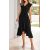 Women's 2023 Summer Wrap Maxi Dress Casual Boho Deep V Neck Short Sleeve Ruffle Hem Split Beach Long Dresses