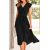 Women's 2023 Summer Wrap Maxi Dress Casual Boho Deep V Neck Short Sleeve Ruffle Hem Split Beach Long Dresses