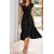 Women's 2023 Summer Wrap Maxi Dress Casual Boho Deep V Neck Short Sleeve Ruffle Hem Split Beach Long Dresses