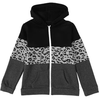 Girls Zip Up Hoodie Casual Long Sleeve Jacket Lightweight Sweatshirt with Pockets