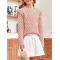 Girls Ruffle Knit Sweaters Kids Fashion Crewneck Jumper Pullover Tops 5-14 Years2023