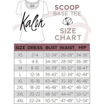 Kalon Women's 4-Pack Scoop Neck T-Shirt Base Layer