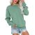 PGANDS Womens Crew Neck Color Block/Solid Sweatshirts Tops Long Sleeve Casual Pullover Cute Lightweight Loose Tops