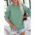 PGANDS Womens Crew Neck Color Block/Solid Sweatshirts Tops Long Sleeve Casual Pullover Cute Lightweight Loose Tops
