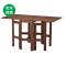 Appleno Outdoor Folding Table in Brown Paint
