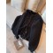 Ultra-thick braided lace-up knitted sweater cardigan jacket