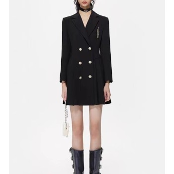 西装连衣裙女秋