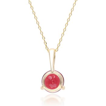 Authentic Round Cut Ruby Pendant - Wholesale Supplier of Ethical Ruby Jewelry