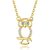 Wholesale 8K Gold Plated Lucky Owl Necklace - Stunning Pendant for Women and Girls
