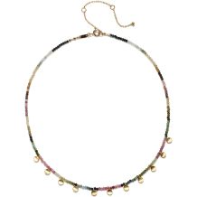 Exclusive Tourmaline Golden Moon Neckchain Necklace - Wholesale Distributor for Clocks, Jewelry, and Glasses