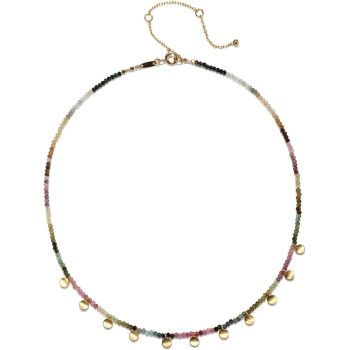 Exclusive Tourmaline Golden Moon Neckchain Necklace - Wholesale Distributor for Clocks, Jewelry, and Glasses