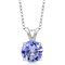 Get the Best Deal on Gem * 925 Sterling Silver Blue Tanzanite Pendant Necklace - Authorized Distributor