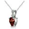 Get Your Hands on Wholesale Sterling Silver Heart Pendant Necklace - Genuine Silver or Synthetic Gemstone, Exclusively for Importers and Distributors