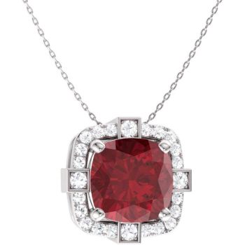 Wholesale Jewelry: Natural Certified Gemstone and Necklace in 14k White Gold | Authorized Reseller