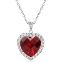 Unbeatable Offer: Sterling Silver Ocean Heart Pendant Necklace (12 Carats) - .72 cm Chain
