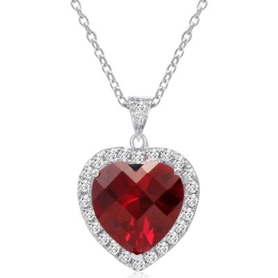 Unbeatable Offer: Sterling Silver Ocean Heart Pendant Necklace (12 Carats) - .72 cm Chain