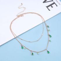 Elegant Drop Jade Necklace - Authorized Distributor for Unique Crystal and Gemstone Jewelry