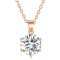 Wholesale 2CT Moissanite Pendant Necklace - Authentic D Color Diamond Necklace for Women