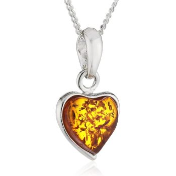 Premium Amber Pendant and Necklace Combo - Genuine Baltic Amber, 42cm Chain, Trusted Wholesale Supplier