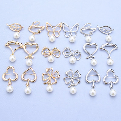 Pearl brooch pin ins trendy personalized small accessories, simple temperament, anti fading brooch, high-end feeling brooch