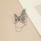 New brooch black butterfly sweater accessory with corsage female design sense niche exquisite high-end sense cool style brooch