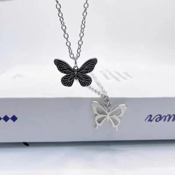 韩版复古蝴蝶项链