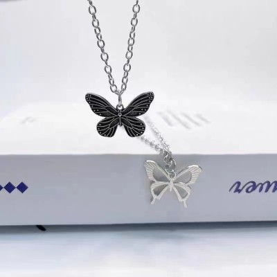 韩版复古蝴蝶项链