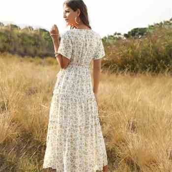 2023 New Design Fashion Casual Women Summer Clothes Dress Bohemian Off Shoulder Party Cocktail Girls' Dresses