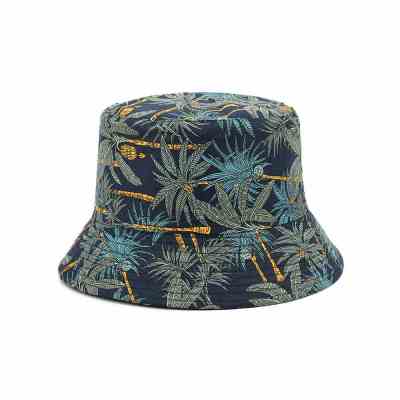 Fashionable Custom Design Bucket Cap Fisherman Adult Wide Brim Hat With Print Pattern Sun Protection