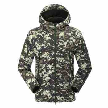 Men's Army Fans Military Tactical Jacket Camouflage Waterproof Softshell Hoody Hiking Camping Jacket Coat Army Cargoes Jacket