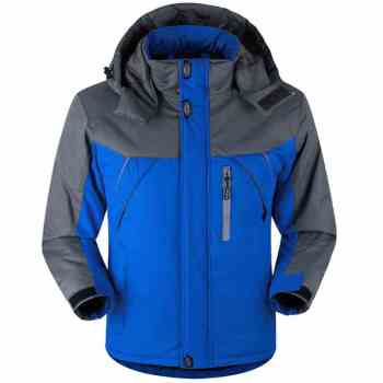 Men Winter Thick Velvet Windproof Down Coat High Quality Male Waterproof Jacket