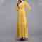 2023 Spring Summer New look fashion long sleeve women yellow elegant maxi dress