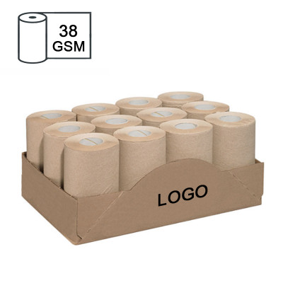 Sustainable 1-Ply 38GSM Bamboo Pulp Hand Paper Towel Roll - Ideal for OEM & ODM