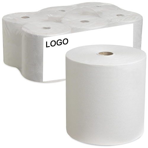 FSC 1000g 38GSM Commercial Paper Towel Virgin Wood White Hand Paper Towel Roll