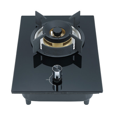 OEM/ODM One Burner Gas Hob | Kitchen Appliances Single Burner Glass Gas Cooktop | DB06(Copper Base)