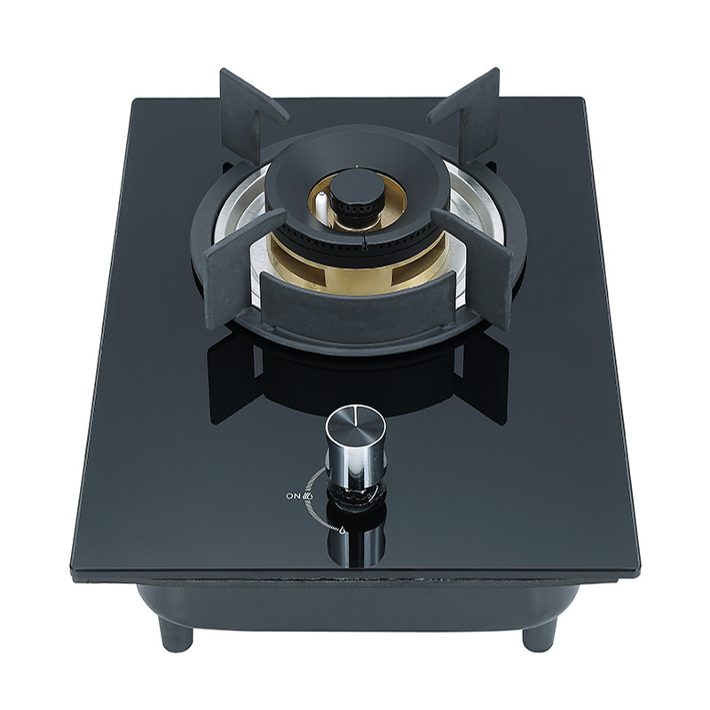 OEM/ODM One Burner Gas Hob | Kitchen Appliances Single Burner Glass Gas Cooktop | DB06(Copper Base)